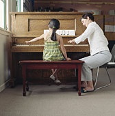 children posture at piano